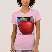 Womans Apple Space Heart shirt (Voorkant)