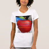 Womans Apple Space Heart shirt (Voorkant)