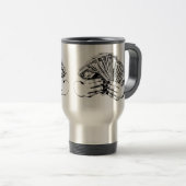 Womans bezit geld dollar geld geld geld kunst reisbeker (Voorkant rechts)