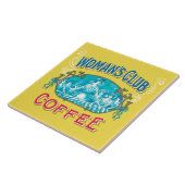 Woman's Club Coffee Trivet Tegeltje (Zijkant)