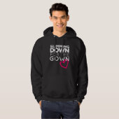 Womans  Cute Slimming Down for the Gown Hoodie (Voorkant volledig)