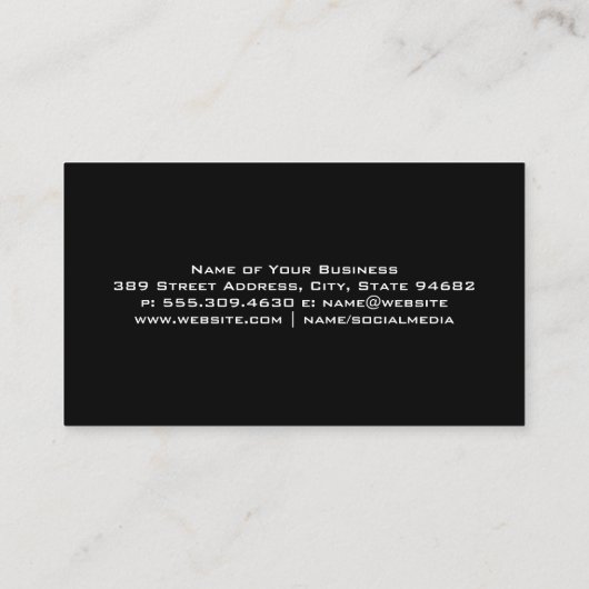 Womans Eye Logo | Goud geborsteld Visitekaartje (Achterkant)