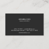 Woman's Eyes and Brows Salon & Spa Visitekaartje (Achterkant)