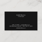 Woman's Face Beauty Salon & Spa Gold Visitekaartje (Achterkant)