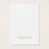 Woman's Face Black Earring Jewelry Display Card Visitekaartje (Achterkant)