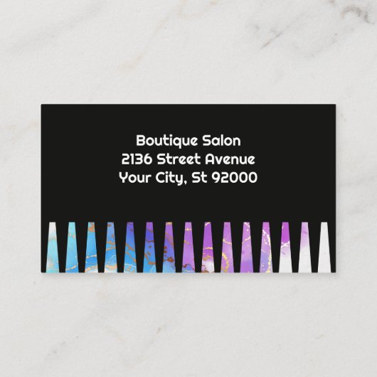 Womans Hair Logo | WATERVERF Visitekaartje (Achterkant)