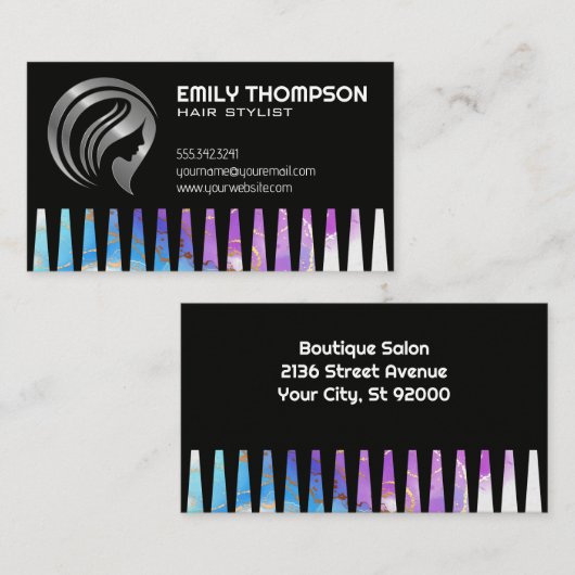 Womans Hair Logo | WATERVERF Visitekaartje