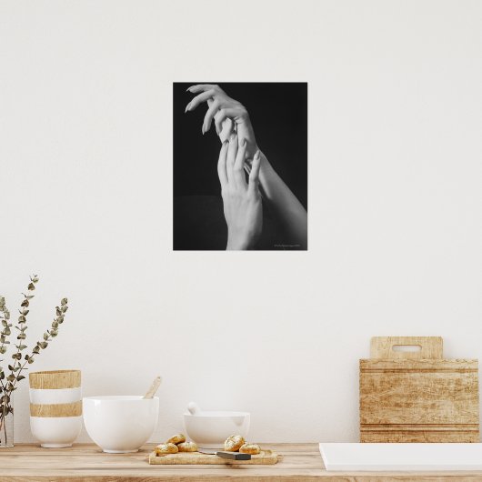 Womans Hands Poster (Keuken)