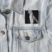 Womans Hands Vierkante Button 5,1 Cm (In situ)