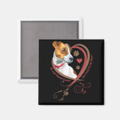 Womans Jack Russell Terrier Shirt Parson Russell T Magneet (Voorkant / Achterkant)