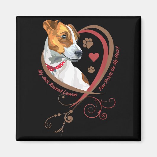 Womans Jack Russell Terrier Shirt Parson Russell T Magneet (Voorkant)