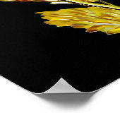 Womans Lips Drift Liquid Gold-make-up Art Poster (Hoek)