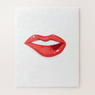 Womans Lips Legpuzzel