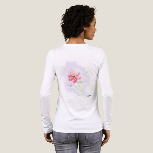 Woman's Long Sleeve T-Shirts : Iris Flower (Achterkant)
