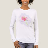 Woman's Long Sleeve T-Shirts : Iris Flower (Voorkant volledig)