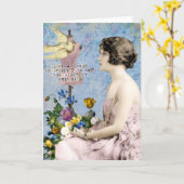 Woman's Mind citeert digitale kunst Kaart (Gele Bloem)