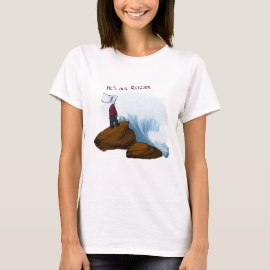 Woman's Rescuer stylized T T-shirt (Voorkant)