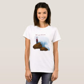 Woman's Rescuer stylized T T-shirt (Voorkant volledig)