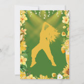 Woman's Retirement Summer Backyard Dance Party Kaart (Achterkant)