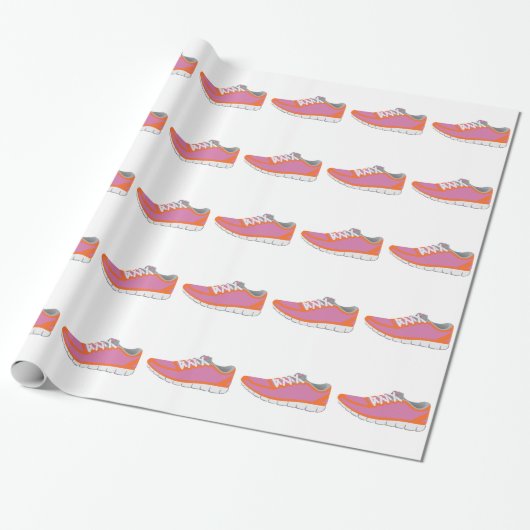WOMANS RUNNING SHOE CADEAUPAPIER (Uitgerold)