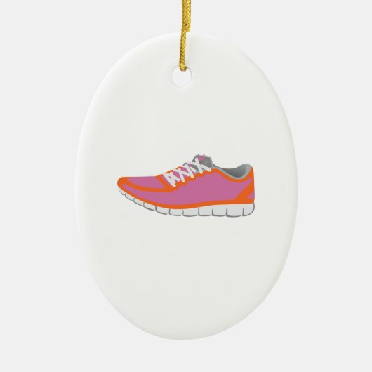 WOMANS RUNNING SHOE KERAMISCH ORNAMENT (Voorkant)