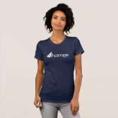 Woman's Shamge Shirt White Logo (Voorkant volledig)