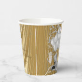 Womans Silver Gold Birthday Paper Cups Papieren Bekers (Links)