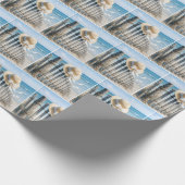 Woman's Summer Straw Hat In Ocean Breeze Cadeaupapier (Hoek)