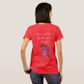 Womans T-Shirt met roos in fijne vorm (Achterkant volledig)