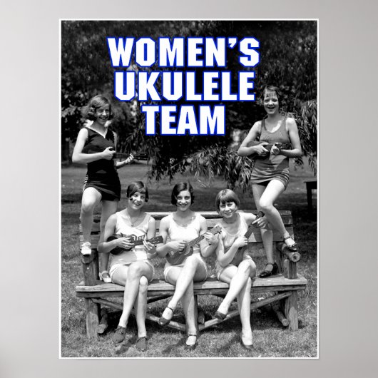 Woman's Uke Team Poster (Voorkant)