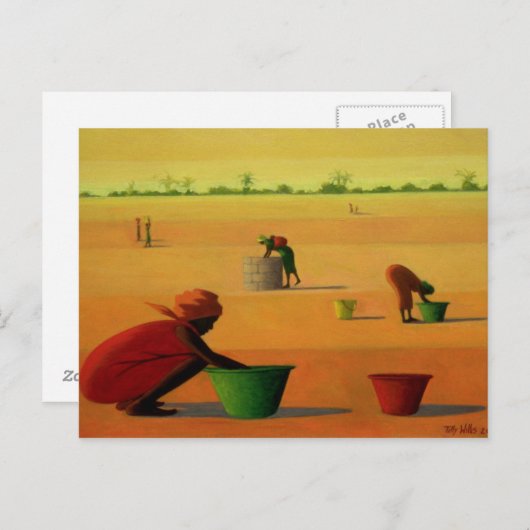 Woman's Work Briefkaart (Voorkant / Achterkant)