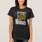 Womba Funny Taco Lover Schattigee Tacos Wombat Lov T-shirt (Voorkant)