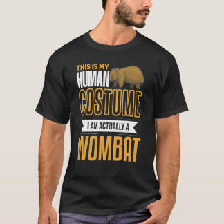 Womba I'm a Wombat Costume Animal Wombat T-shirt