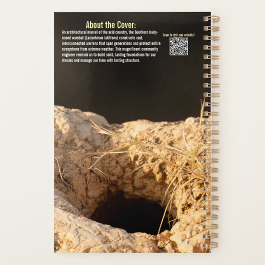 Wombat 2027 Planner (Achterkant)
