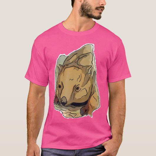 Wombat Abstract T-shirt (Voorkant)