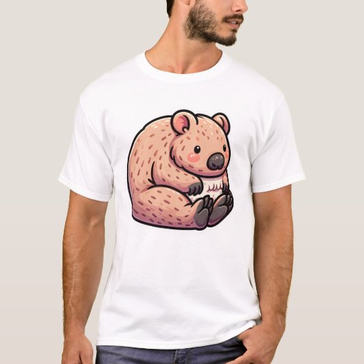 Wombat-appreciatie T-shirt (Voorkant)