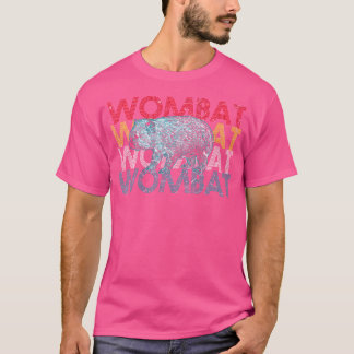 Wombat Australië Dier Kleurrijk T-shirt