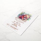 Wombat-Baby shower Folie Uitnodiging (Gedraaid)