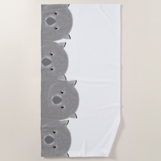 Wombat Beach Towel Strandlaken (Voorkant)