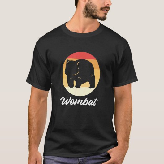 Wombat bij Sunset Zookeeper T-shirt (Voorkant)