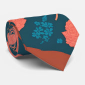 Wombat Bloemen Kleurrijke Gepersonaliseerde Patroo Stropdas (Opgerold)