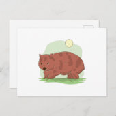 Wombat Briefkaart (Voorkant / Achterkant)