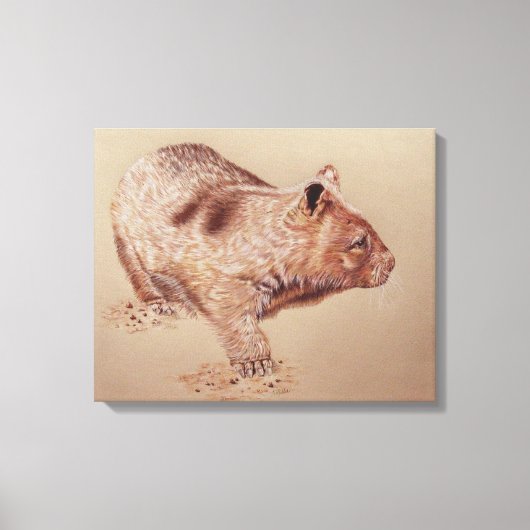 Wombat Canvas Afdruk (Voorkant)