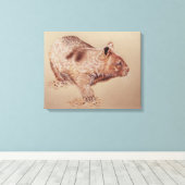 Wombat Canvas Afdruk (Insitu (Houten vloer))