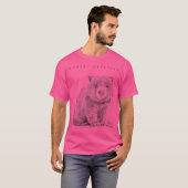 Wombat Cuddly Australia Wombat T-shirt (Voorkant volledig)