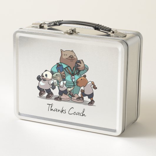 Wombat Dank Je Coach Cadeau Sport Trainer Kunstwer (Voorkant)