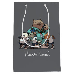 Wombat Dank Je Coach Cadeau Sporttrainer Kunstwerk Medium Cadeauzakje