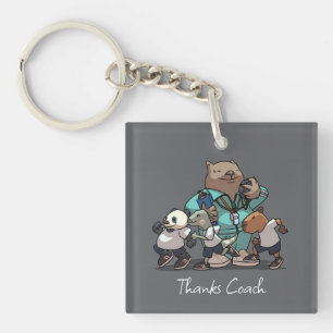 Wombat Dank Je Coach Cadeau Sporttrainer Kunstwerk Sleutelhanger