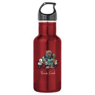 Wombat Dank Je Coach Cadeau Sporttrainer Kunstwerk Waterfles