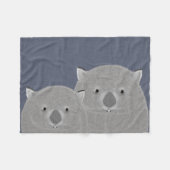 Wombat Fleece Blanket (Voorkant (Horizontaal))